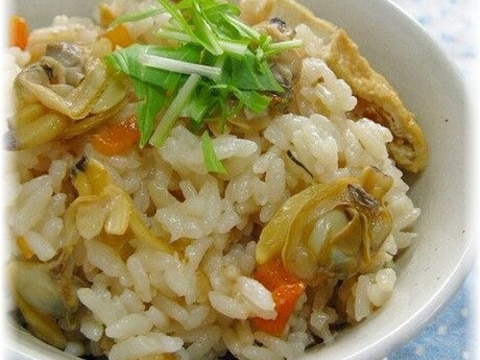 炊飯器であさりの炊き込みごはん